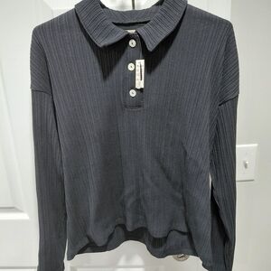 Madewell Black Button Down Shirt
